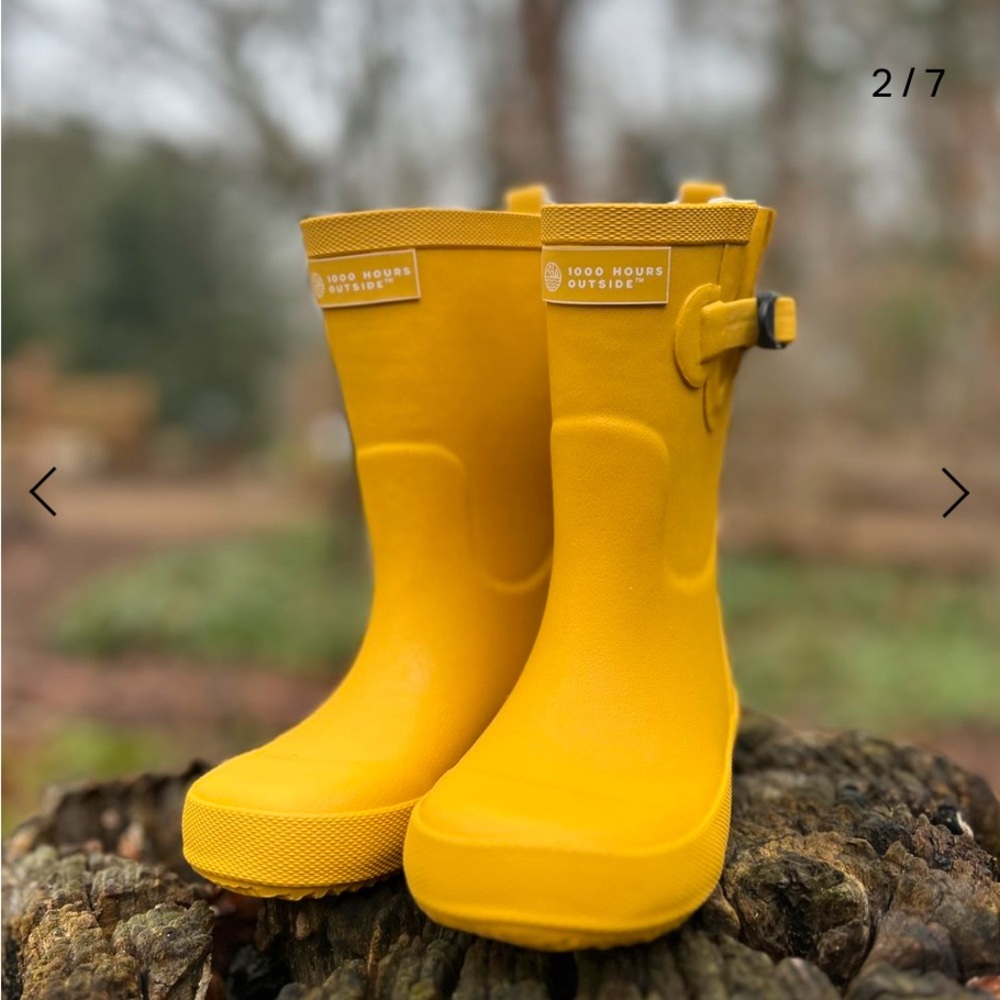 Rubber rain boots 1000 hours outsider brand